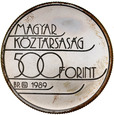 C263. Węgry, 500 forintów 1989, Albertville 1992, st 1-