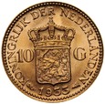D3. Holandia, 10 guldenów 1933, Wilhelmina, st 1