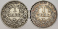 D90. Niemcy, Marka 1902 A i 1906 E, 2 szt