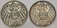 D90. Niemcy, Marka 1902 A i 1906 E, 2 szt