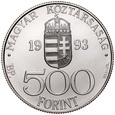 Węgry, 500 forintów 1993, ECU, st 1