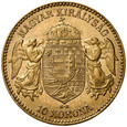 D42. Węgry, 10 koron 1910, Franz Josef, st 2