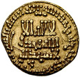 D153. Islam, Dinar ok 170 AH, Abbasydzi, st 3