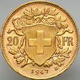 C63. Szwajcaria, 20 franków 1947, Heidi, st 1-