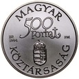D327. Węgry, 500 forintów 1994, Statek Carolina, st 1