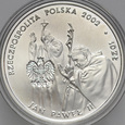 D196. III RP, 10 złotych 2002, Jan Paweł II, st L
