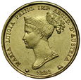 D24. Włochy, Parma, 40 lirów 1821, Maria Luiza, 2-/2+