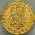 C 245. Niemcy, 10 marek 1876, Wuerttemberg, st 3-2