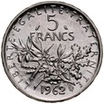  A235. Francja, 5 franków 1962, Republika, st 1 