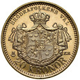 B10. Szwecja, 20 koron 1895, Oskar II, st 1-/1