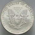 D150. USA, Dolar 2002, Statua, st 1-, uncja srebra
