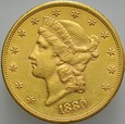 C439. USA, 20 dolarów 1880 S, Liberty, st 2-