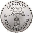 Węgry, 500 forintów 1993, Statek Arpad, st 1