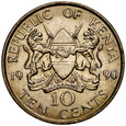 C410. Kenya, 10 centów 1990, st 1-