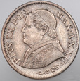 VIA41. Watykan, 10 soldi 1867, Pius IX, st 3+