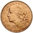 D76. Szwajcaria, 10 franków 1912, Heidi, st 2