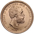 B17. Szwecja, 20 koron 1878/7, Oskar II, st 1-