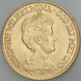 D40. Holandia, 10 guldenów 1917, Wilhelmina, st 1
