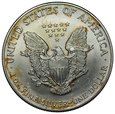 D316 USA, Dolar 2002, Statua, st 1-, uncja srebra