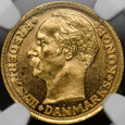 S811. Dania, 10 koron 1909, Fryderyk VIII, NGC MS 65
