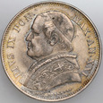VIA43. Watykan, 2,5 liry 1867, Pius IX, st 3-2