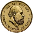 D47. Holandia, 10 guldenów 1875, Wilhelm, st 1