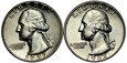 D112. USA, 25 centów 1962, 57, 2 sztuki