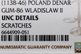 S905. Denar, Władysław II Wygnaniec 1138-1146, NGC UNC