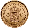 B19. Holandia, 5 guldenów 1912, Wilhelmina, st 1