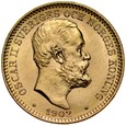 D40. Szwecja, 20 koron 1902, Oskar II, st 1-