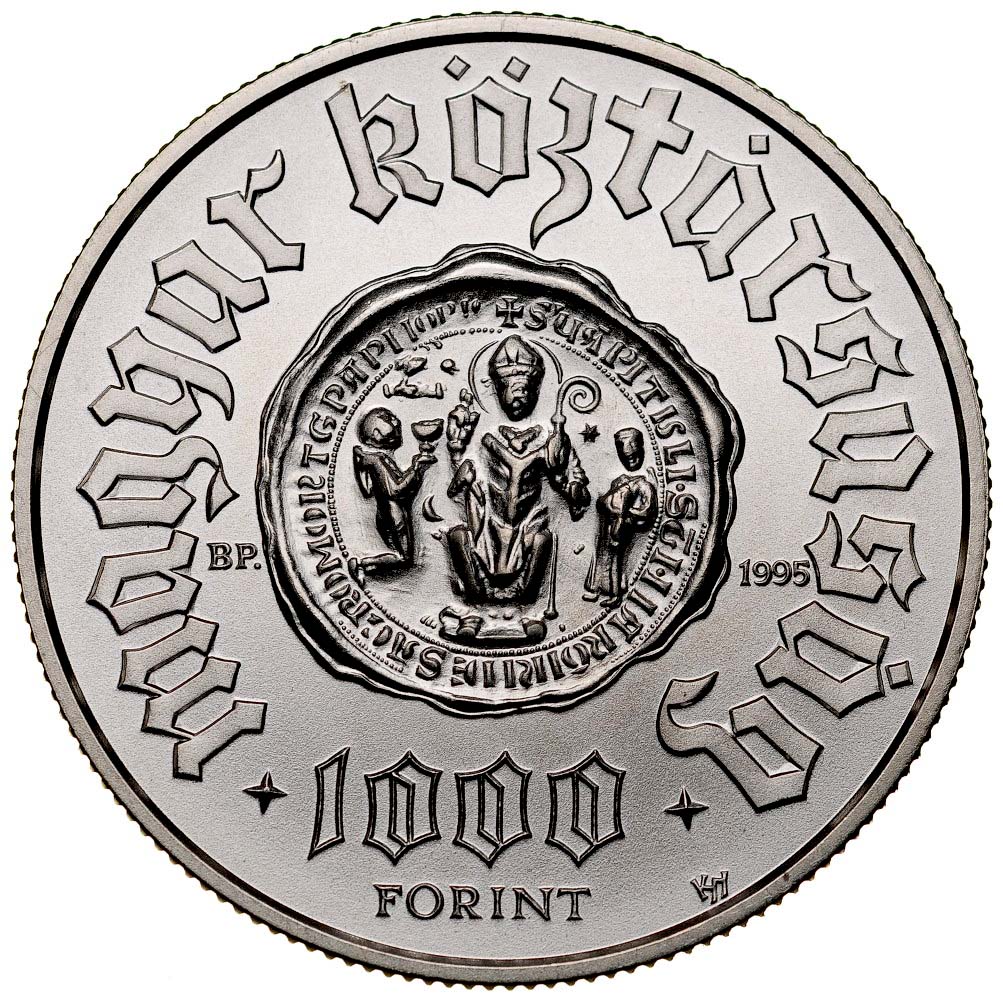 C273. Węgry, 1000 forintów 1995, Średniowiecze, st 1