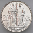 C396. Słowacja, 20 koron 1941, Cyryl i Metody, st 2