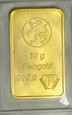 A113. Sztabka, 10 gram złoto 999, Leu st 1