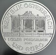 Austria, 1,5 euro 2013, Filharmonia, uncja srebra,