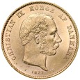 B18. Dania, 20 koron 1875, Christian IX, st 2+