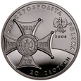 D344. III RP, 20 złotych 2008, 90 lat Niepodległości st L 