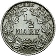 D220. Niemcy, 1/2 Marki 1918 A, 1909 A, 15 A x 2, 4 szt