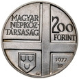 C178. Węgry, 200 forintów 1977, Tivadar Csontvary Kosztka, st 2