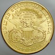C234. USA, 20 dolarów 1904, Liberty, st 2+