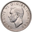 C398. Anglia, 1/2 korony 1937, Georg VI, st 3+
