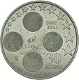 C265. Hiszpania, 30 euro 2012,Juan Carlos, st 1-