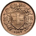 E90. Szwajcaria, 20 franków 1947, Heidi, st 1