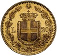 C65. Włochy, 20 lirów 1882, Umberto, st 1-