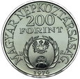 D240. Węgry, 200 forintów 1976, Franciszek II Rakoczy, st 1-