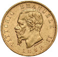 B55. Włochy, 20 lirów 1862, Don Vitto, st 2-