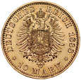 C10. Niemcy, 10 marek 1888 A, Fryderyk, st 1-