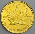 C191. Kanada, Dolar 1993 1/20 oz,  Liść, st 1-