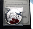 M02627 Medal 75 Rocznica Bitwy o Monte Cassino srebro
