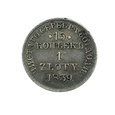 4181NA 15 Kopiejek /1 Złoty 1839 rok Polska/Rosja