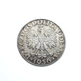 9331NSK 5 Złotych 1936 rok Polska Żaglowiec